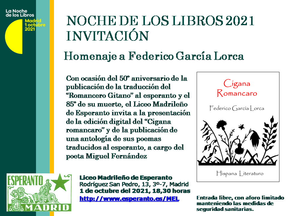 Invitación Noche de los Libros